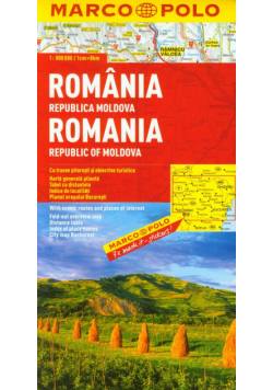 Rumunia Mołdawia mapa samochodowa 1:800 000 Marco Polo