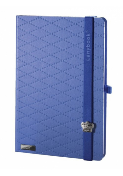 Notes A5 Lanybook Glamorous Beauty Matra w kratkę niebieski