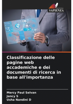 Classificazione delle pagine web accademiche e dei documenti di ricerca in base all'importanza