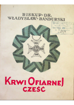 Krwi ofiarnej część 1928 r.