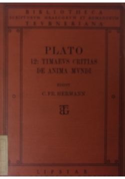 Platonis timaeus et critias