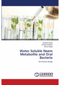 Water Soluble Neem Metabolite and Oral Bacteria