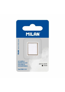 Farba akwarelowa w kostce śnieżnobiała MILAN