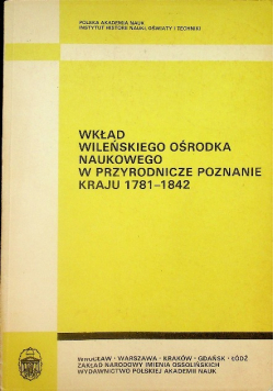 Wkład wileńskiego ośrodka naukowego w przyrodnicze