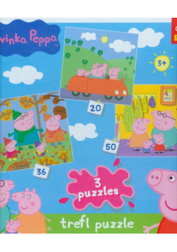 Puzzle 20 36 50 Mix Świnka Peppa