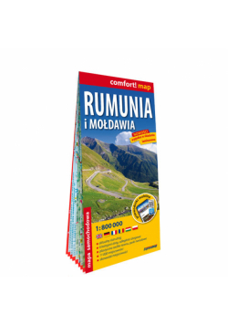 Rumunia i Mołdawia laminowana mapa samochodowo-turystyczna 1:800 000