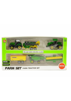 Zestaw traktorów metalowych 1:64