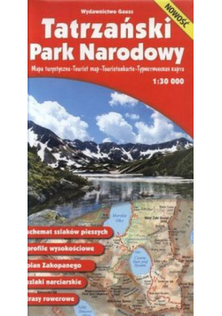 Tatrzański Park Narodowy. Mapa turystyczna 1:30 000. Wodoodporna wyd. 13