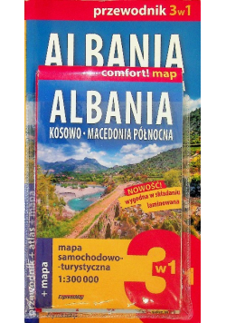 Albania, Kosowo, Macedonia Północna 3w1 przewodnik + atlas + mapa