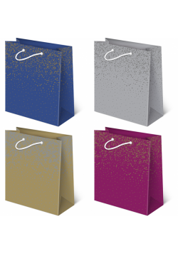 Torebki prezentowe XL S-44 Metalic mini stars 10 sztuk