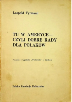 Tu w Ameryce czyli dobre rady dla Polaków