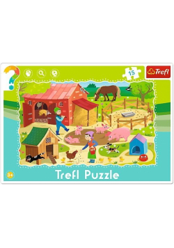 Puzzle 15 ramkowe Farma