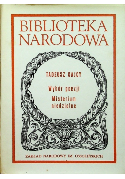 Wybór poezji Misterium niedzielne