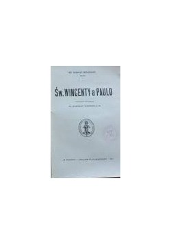Św. Wincenty a Paulo, 1912 r.