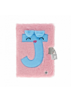 Pamiętnik świecący z kłódką Pink "J"