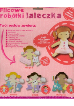 Filcowe robótki laleczka Magda