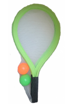 Rakietki siatkowe plażowe 56 cm + 2 piłeczki zielone