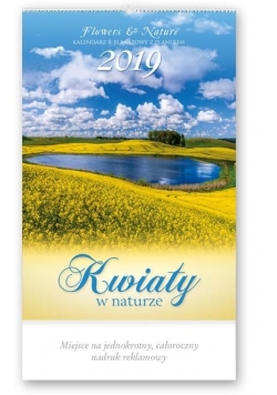Kalendarz 2019 Reklamowy Kwiaty w naturze RE4