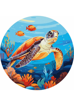 Malowanie po numerach - Mieszkańcy oceanu 26cm