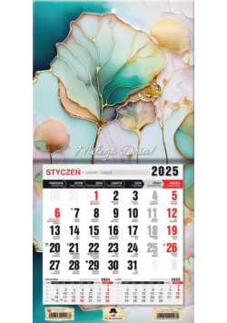 Kalendarz 2025 jednodzielny mini z mag. Abstrakcja