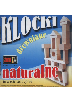 Klocki drewniane konstrukcjne naturalne
