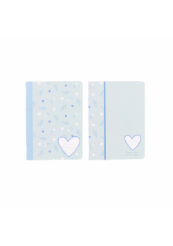 Paczka zeszyt A5 48k.kratka  Sweet Blue mix pakiet 5 sztuk