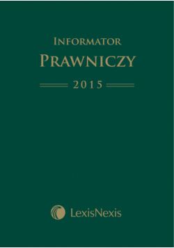 Informator Prawniczy 2015 LexisNexis format A5 Zielony