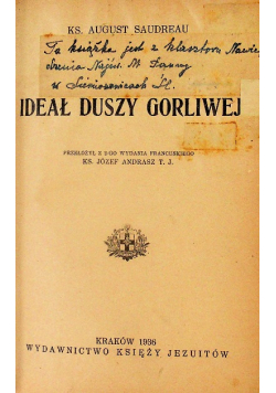 Ideał duszy gorliwej 1936 r.