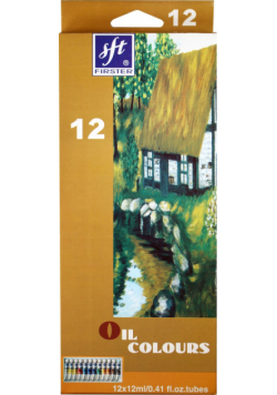 Farby olejne 12 kolorów 12 ml tuby