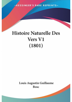Histoire Naturelle Des Vers V1 (1801)