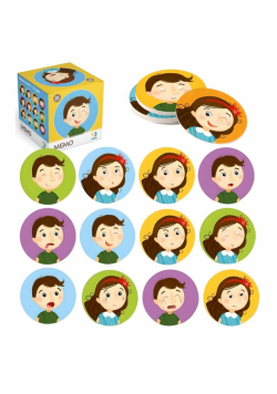 Gra Emocje Mini Memo 24 elementy MIX