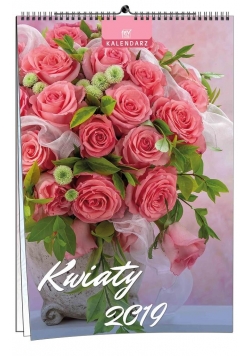 Kalendarz 2019 7 Plansz - Kwiaty EV-CORP