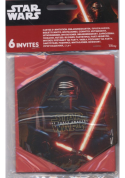 Zaproszenia z kopertą Star Wars The force Awakens
