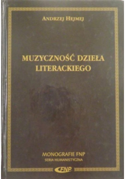 Muzyczność dzieła literackiego