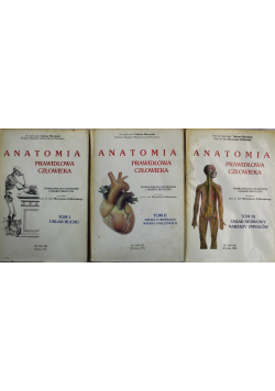 Anatomia prawidłowa człowieka Tom 1 do 3
