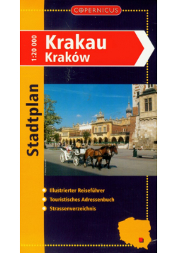 Kraków plan miasta wersja niemiecka