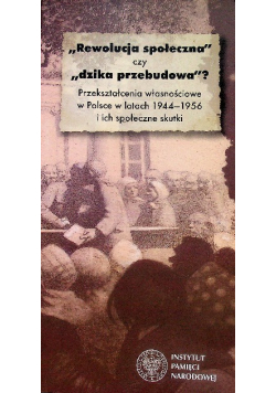 Rewolucja społeczna czy dzika przebudowa