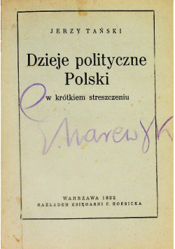 Dzieje polityczne Polski, 1922 r.