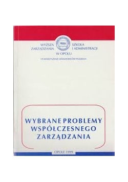 Wybrane problemy współczesnego zarządzania