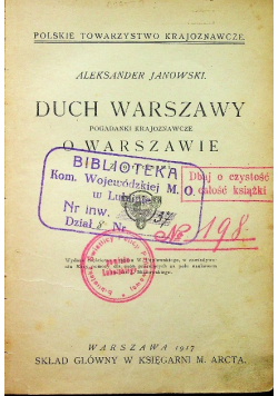 Duch Warszawy 1917 r