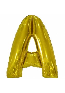 Balon foliowy litera A złota 67x86cm