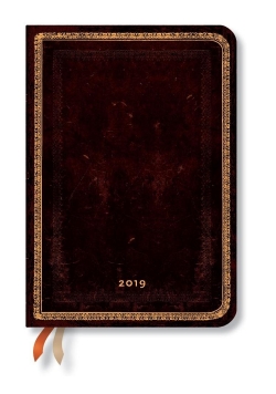Kalendarz książkowy midi 2019 12M Black Moroccan