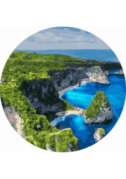 Malowanie po numerach owalne Widok z lotu