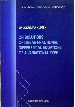 On Solutions of Linear Fractional Differential Equations of a Variational Type