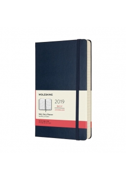 Kalendarz 2019 dzienny 12ML tw. szafirowy