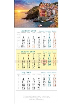 Kalendarz 2019 Trojdzielny Zatoka KT11