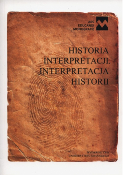 Historia interpretacji, interpretacja historii