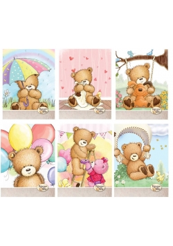 Zeszyt A5/54K linia Popcorn Bear (10szt) STREET