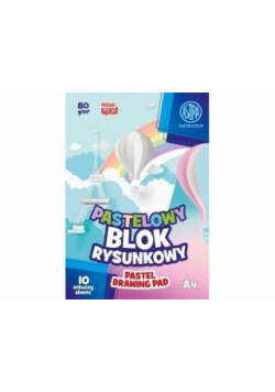 Blok kolorowy pastel A4/10K barwiony (10szt) ASTRA