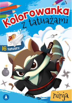 Kolorowanka z tatuażami Ninja